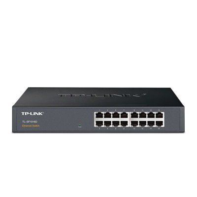 TP-Link TL-SF1016D 企業級監控網絡的穩定之選——16口百兆非網管交換機深度解析